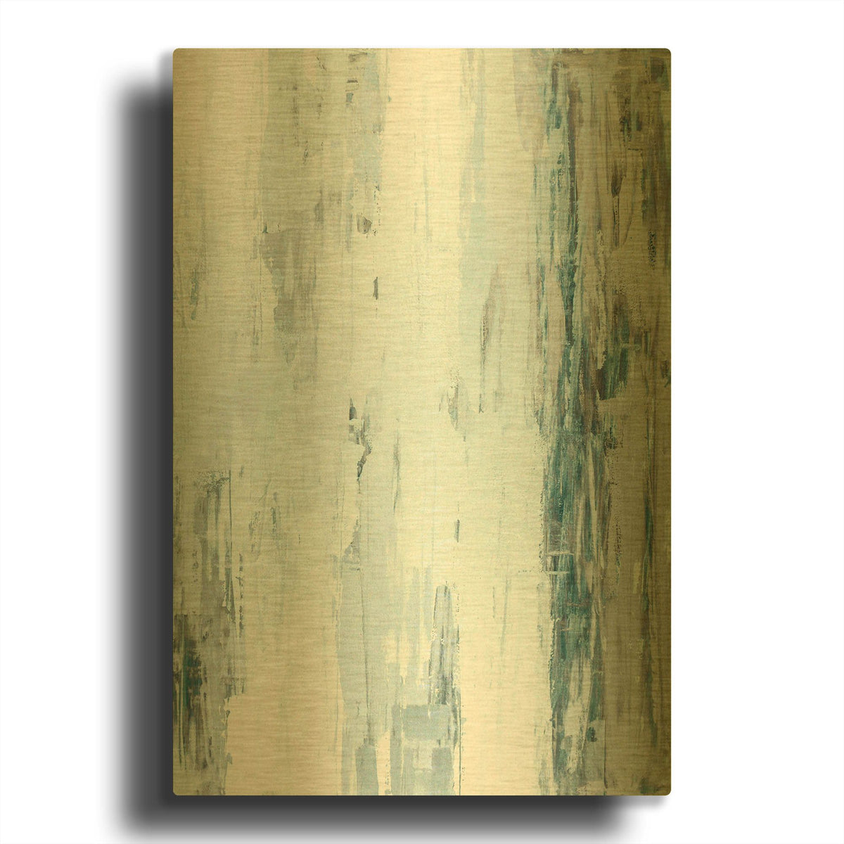 'Abstract Blue I' By Incado Gold Metal Wall Art