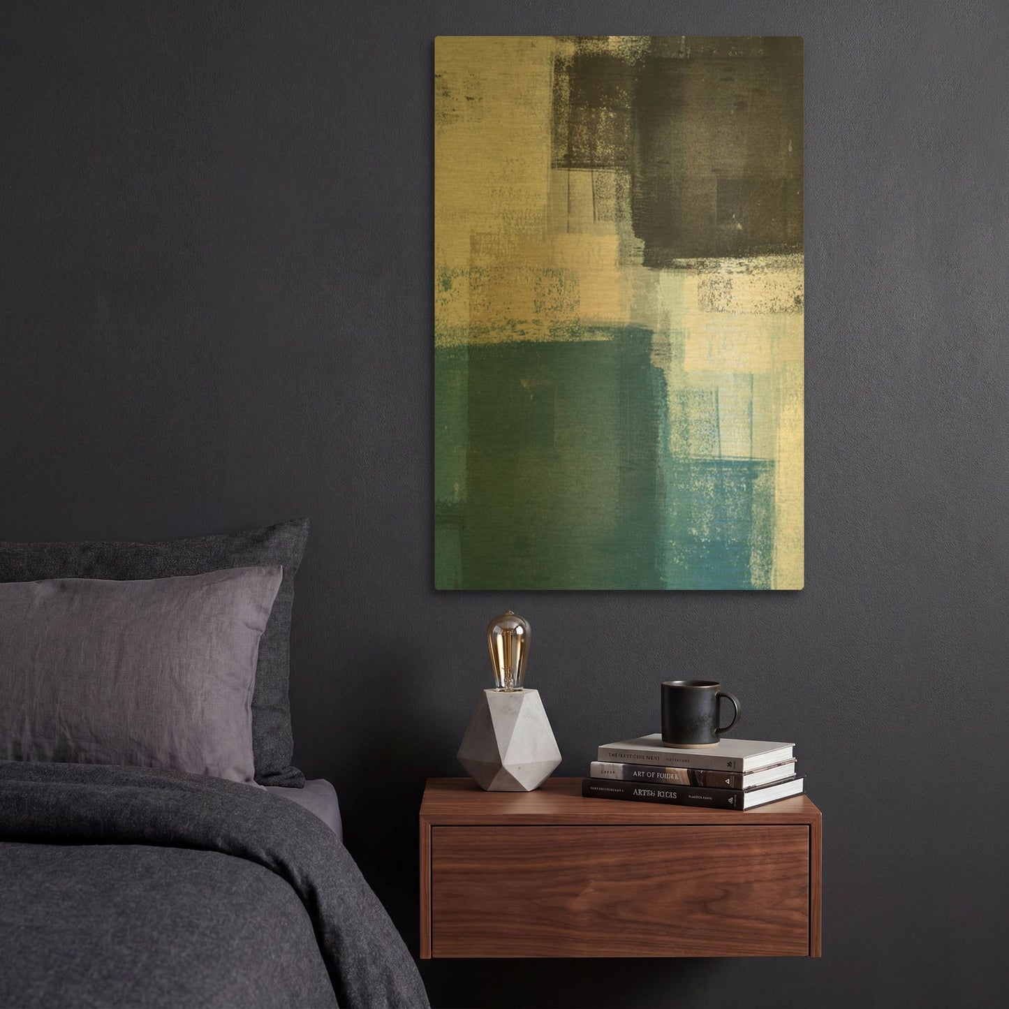 'Abstract Blue II' By Incado Gold Metal Wall Art
