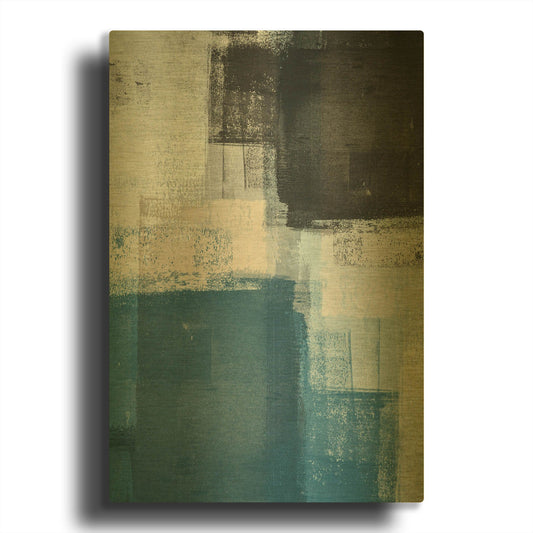 'Abstract Blue II' By Incado Gold Metal Wall Art