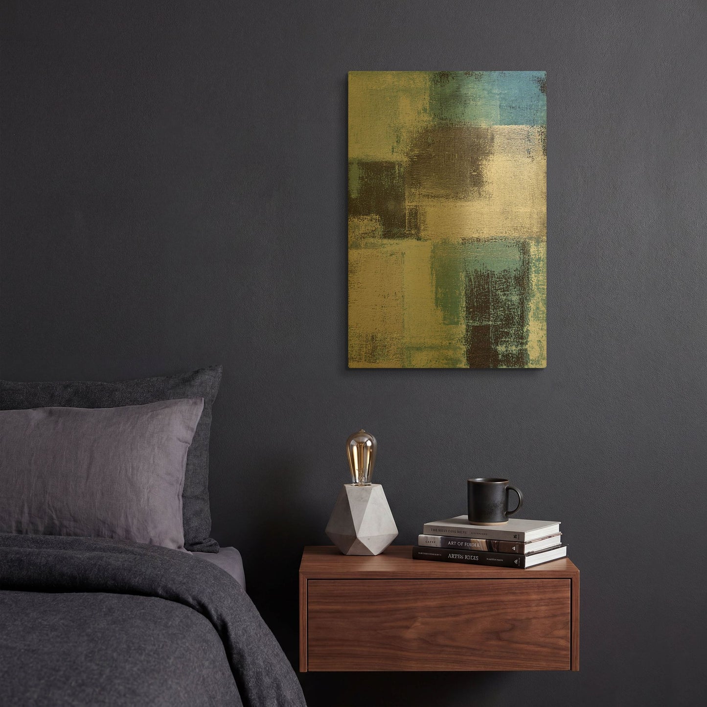 'Abstract Blue III' By Incado Gold Metal Wall Art
