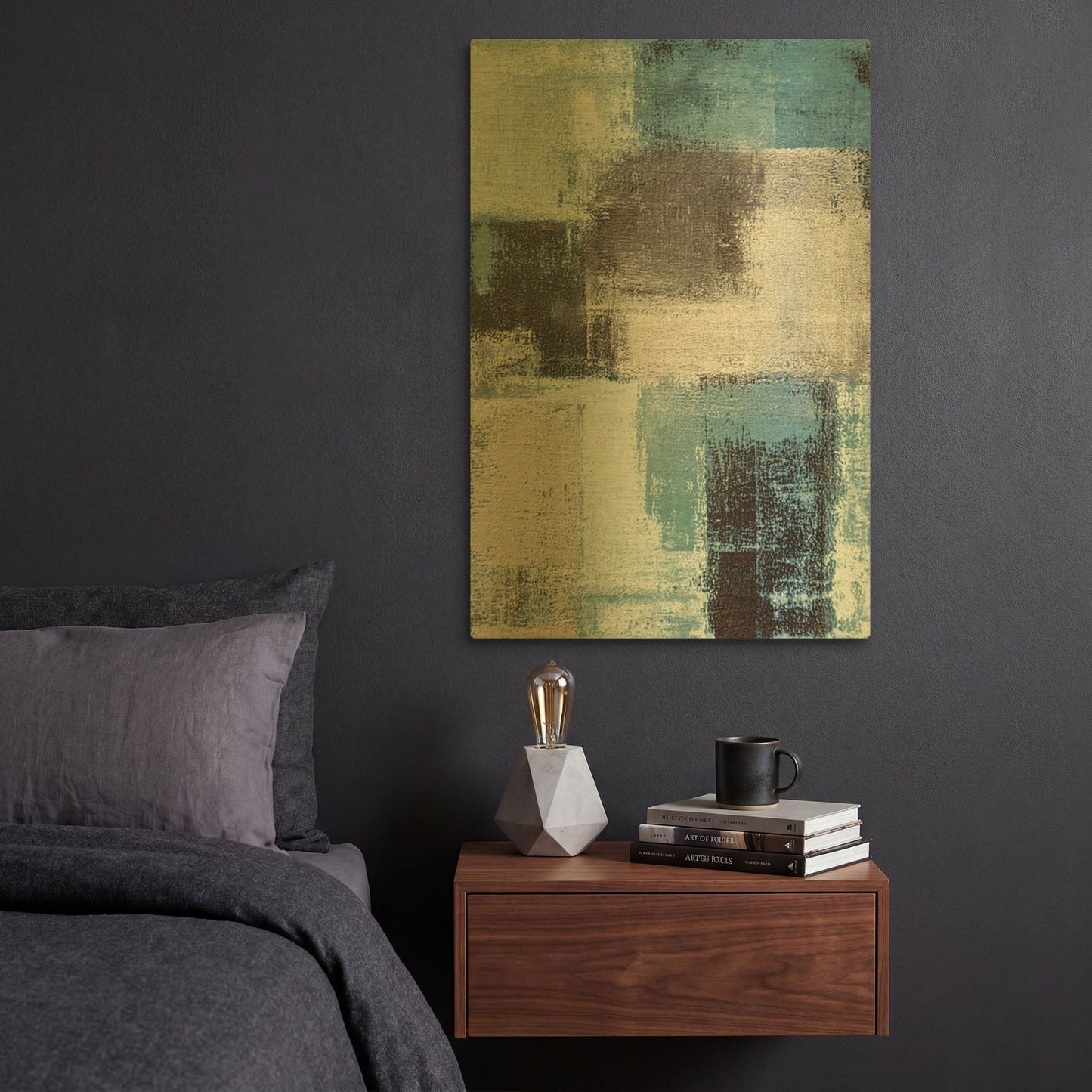 'Abstract Blue III' By Incado Gold Metal Wall Art
