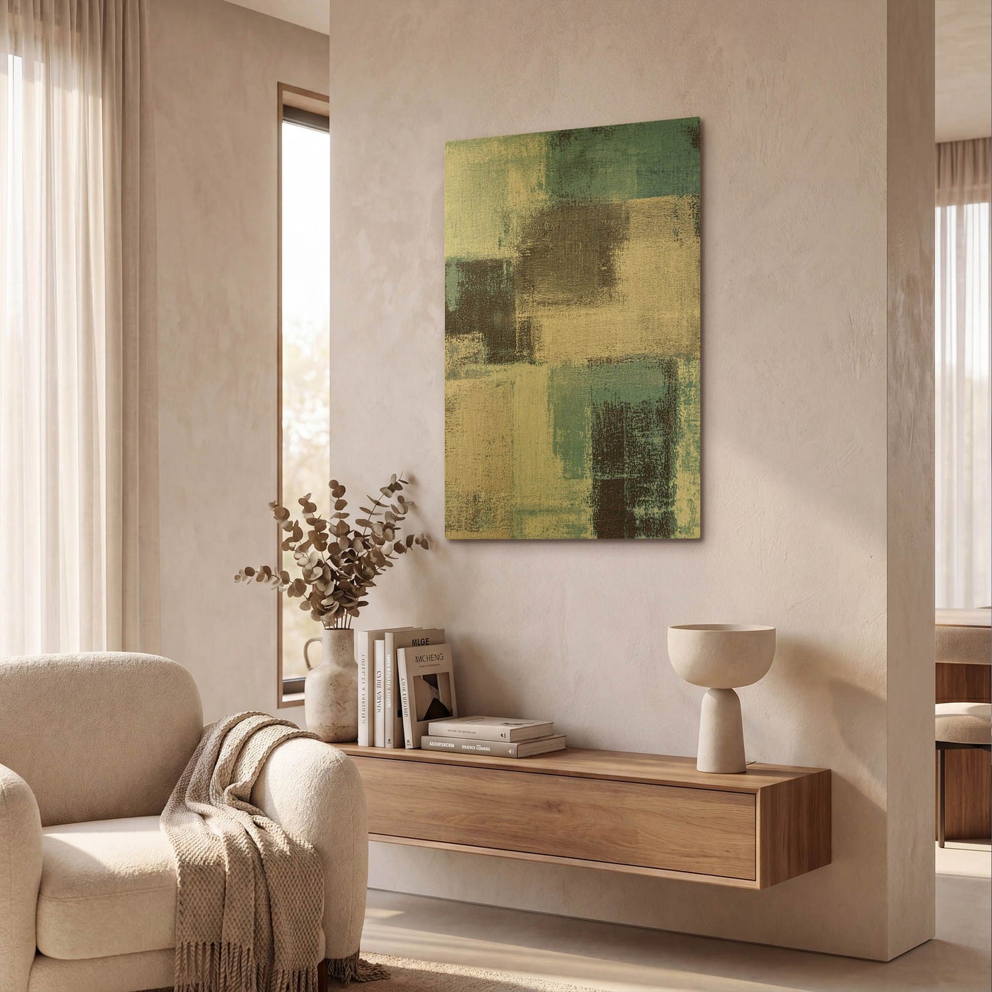 'Abstract Blue III' By Incado Gold Metal Wall Art