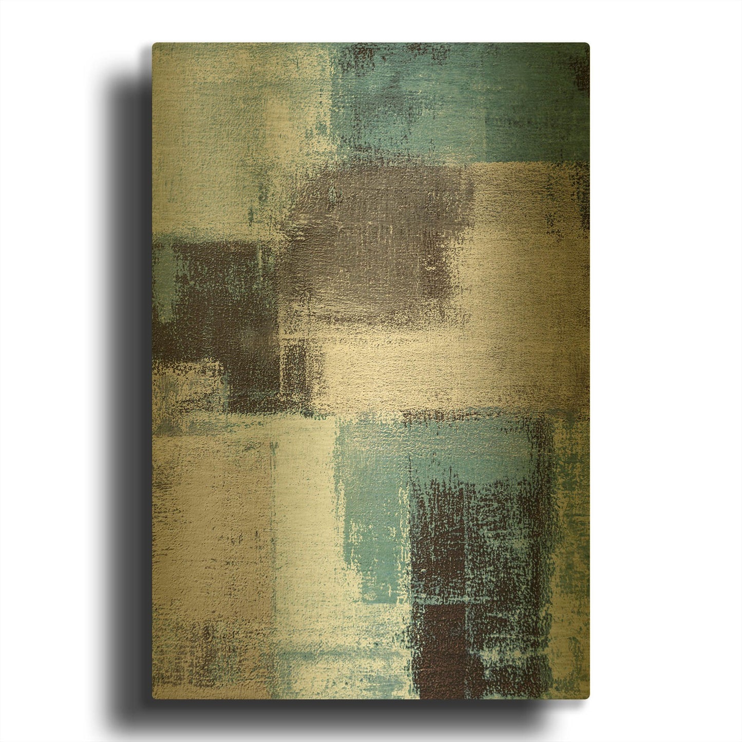 'Abstract Blue III' By Incado Gold Metal Wall Art
