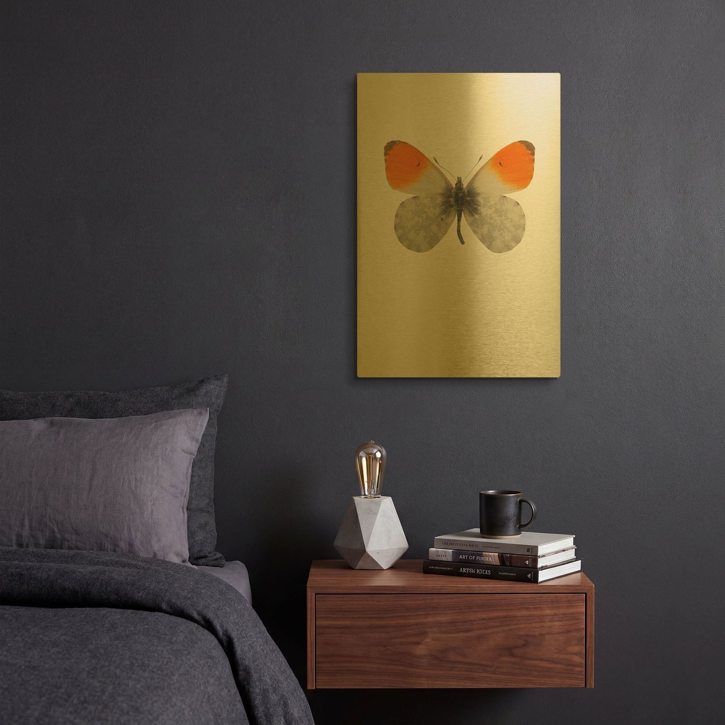 'Agrias Amydon 2' By Incado Gold Metal Wall Art