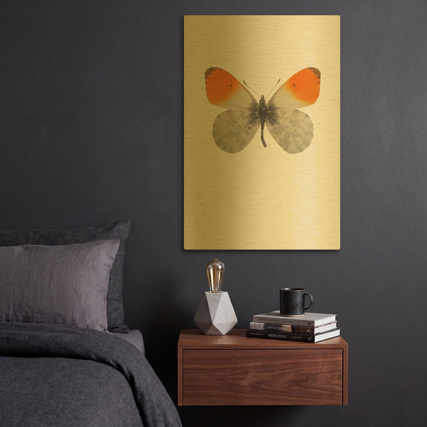 'Agrias Amydon 2' By Incado Gold Metal Wall Art