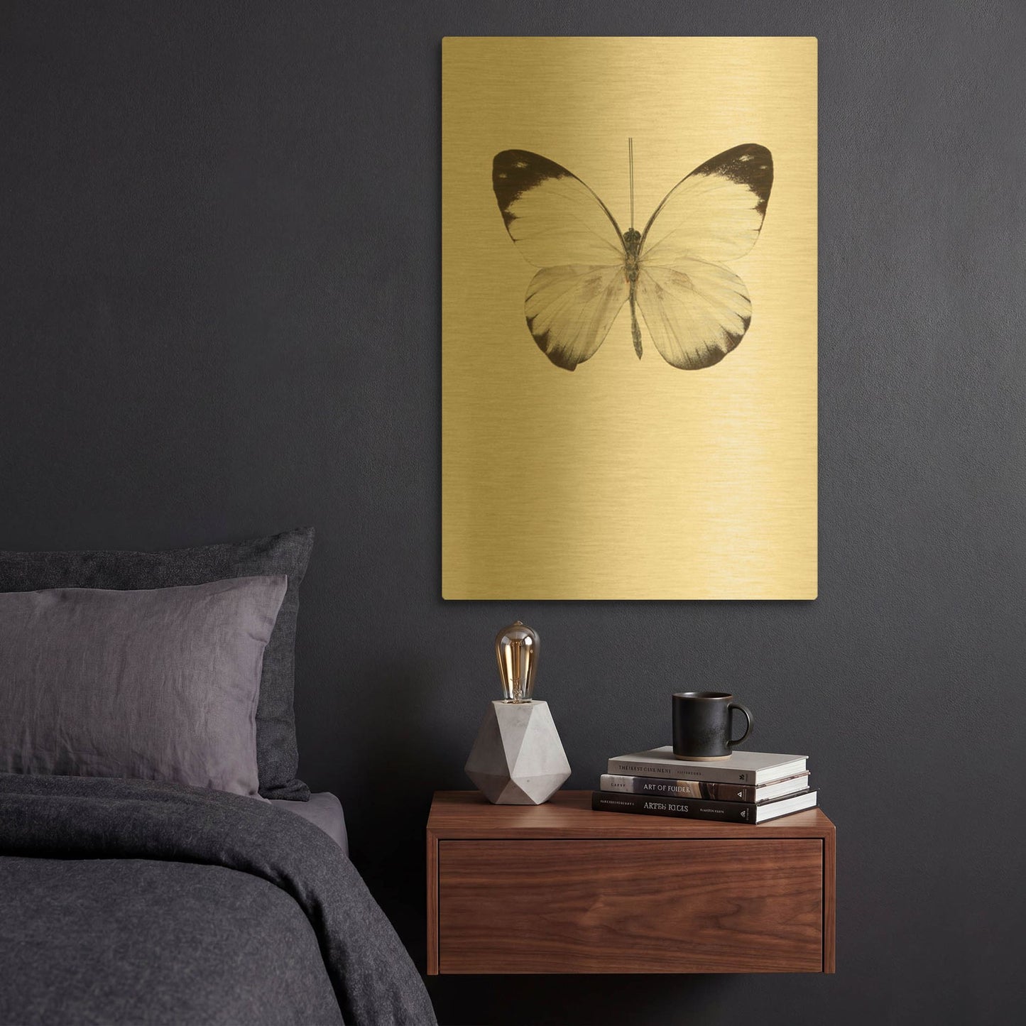 'Agrias Amydon 3' By Incado Gold Metal Wall Art