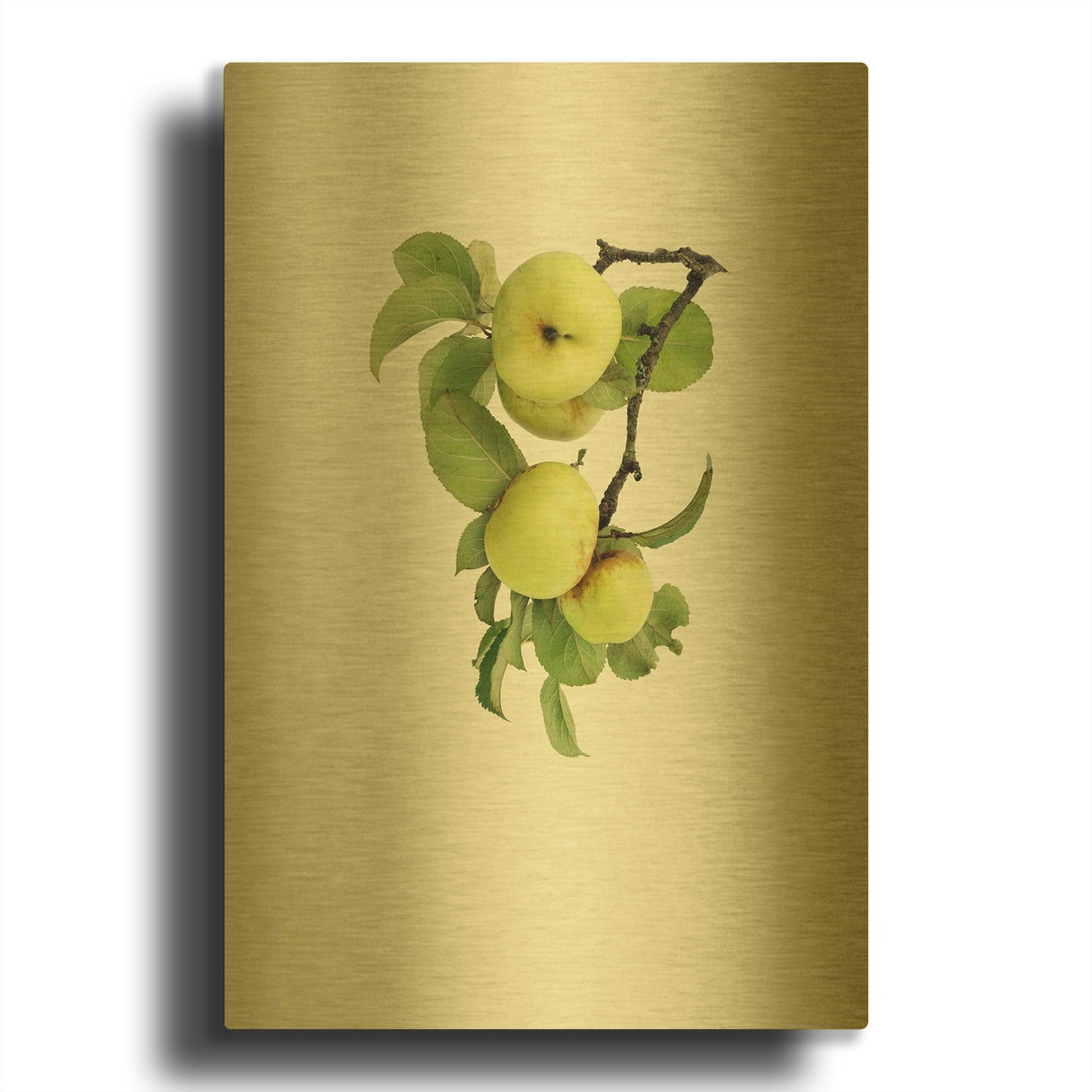 'Apple tree I' By Incado Gold Metal Wall Art