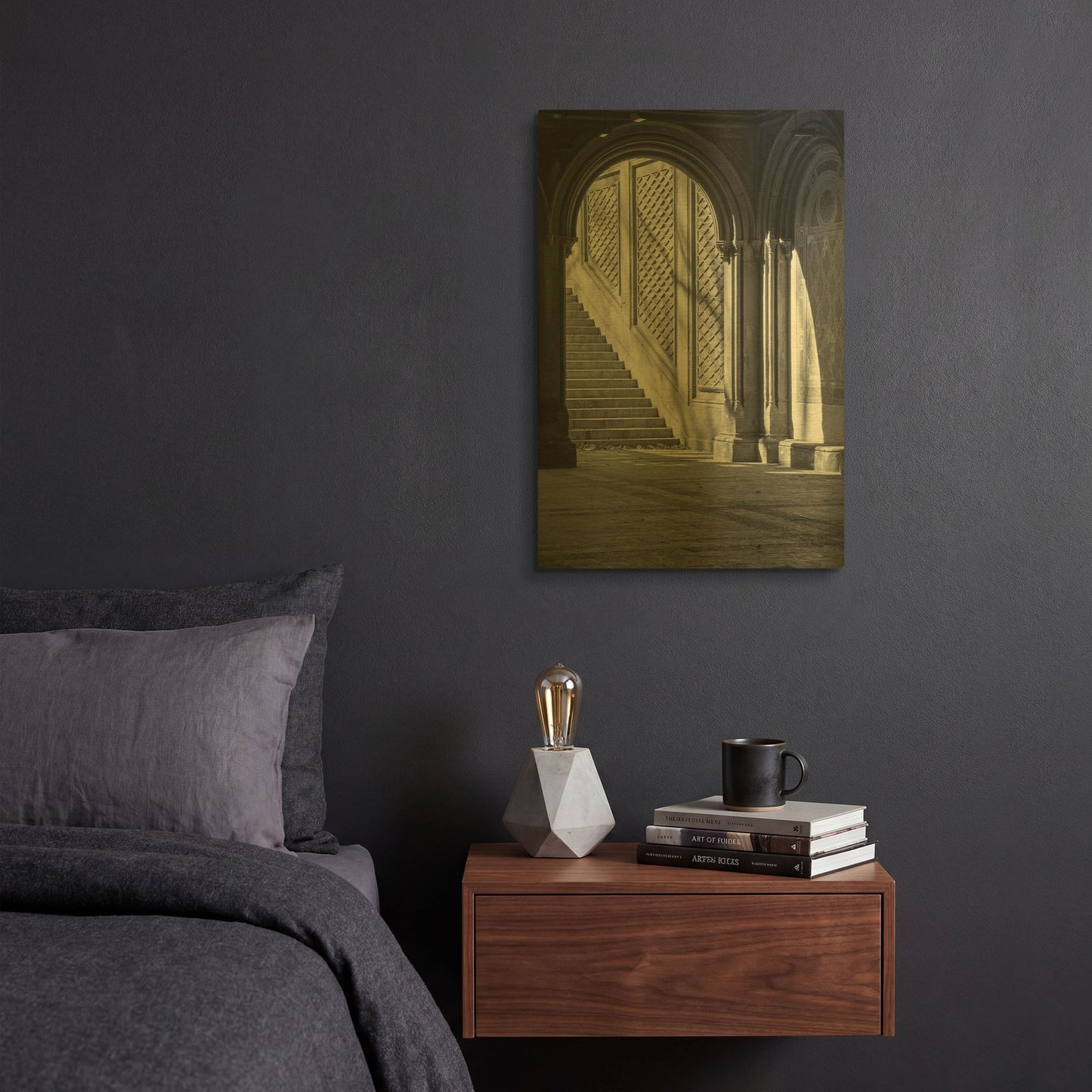 'Arch' By Incado Gold Metal Wall Art
