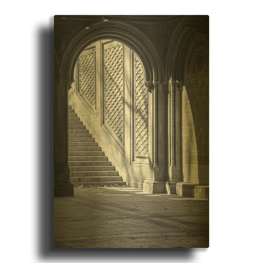'Arch' By Incado Gold Metal Wall Art
