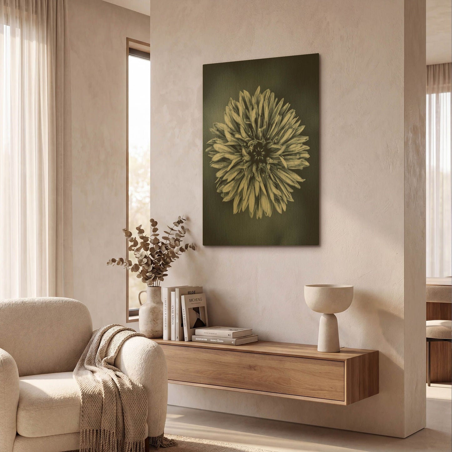 'Autumn I' By Incado Gold Metal Wall Art