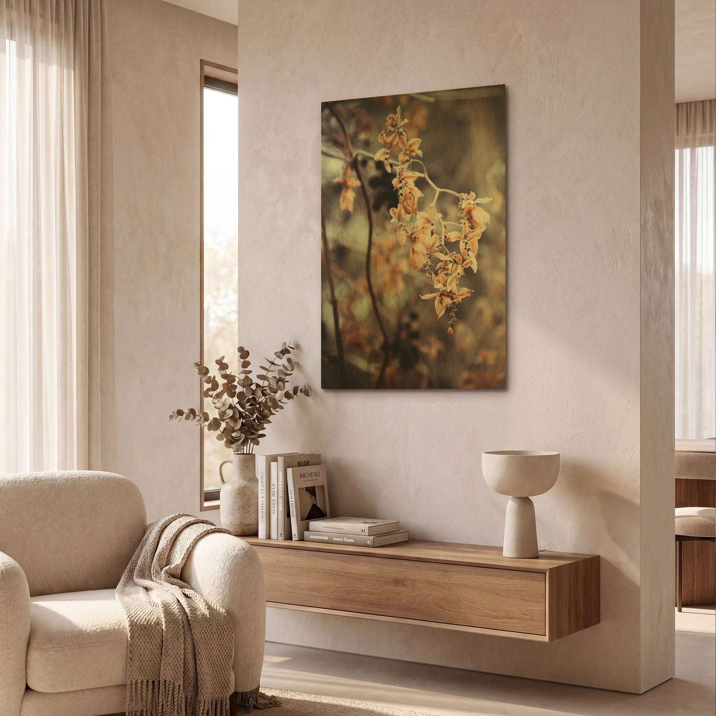'Autumn II' By Incado Gold Metal Wall Art
