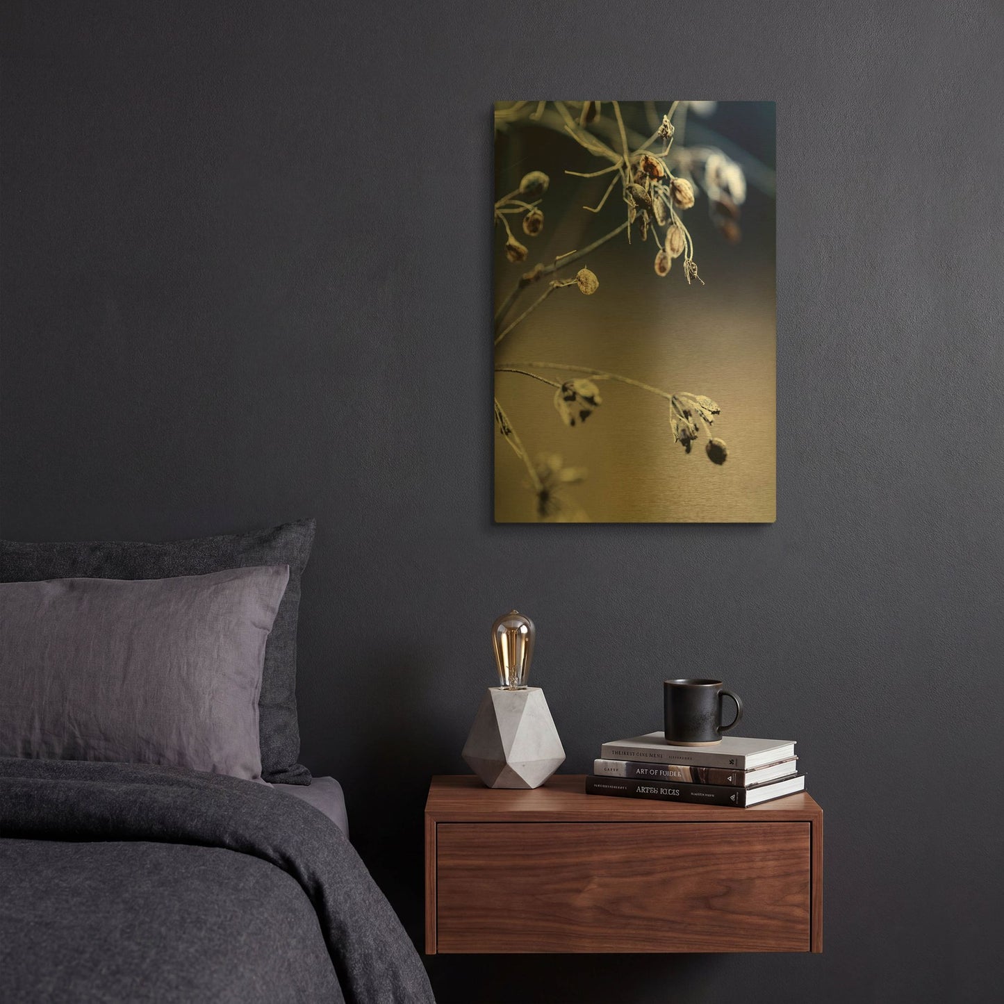'Autumn III' By Incado Gold Metal Wall Art