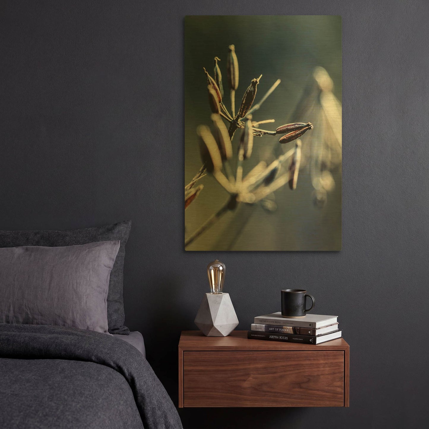 'Autumn IV' By Incado Gold Metal Wall Art
