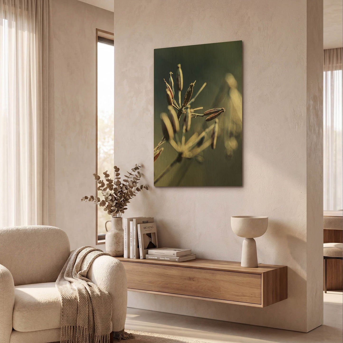 'Autumn IV' By Incado Gold Metal Wall Art