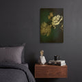 'Blue Flower 2' By Incado Gold Metal Wall Art