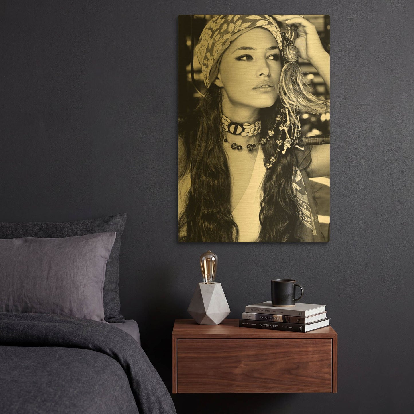 'Bohemian Beauty' By Incado Gold Metal Wall Art
