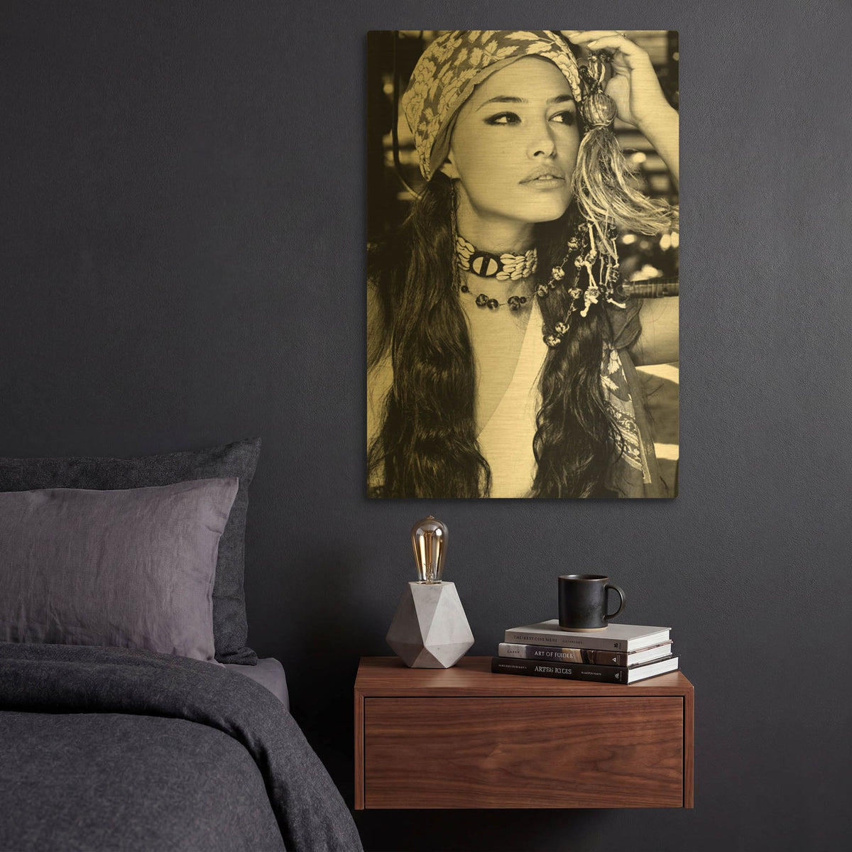 'Bohemian Beauty' By Incado Gold Metal Wall Art