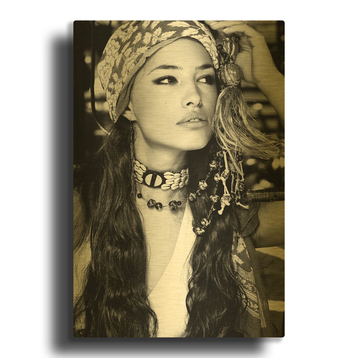 'Bohemian Beauty' By Incado Gold Metal Wall Art