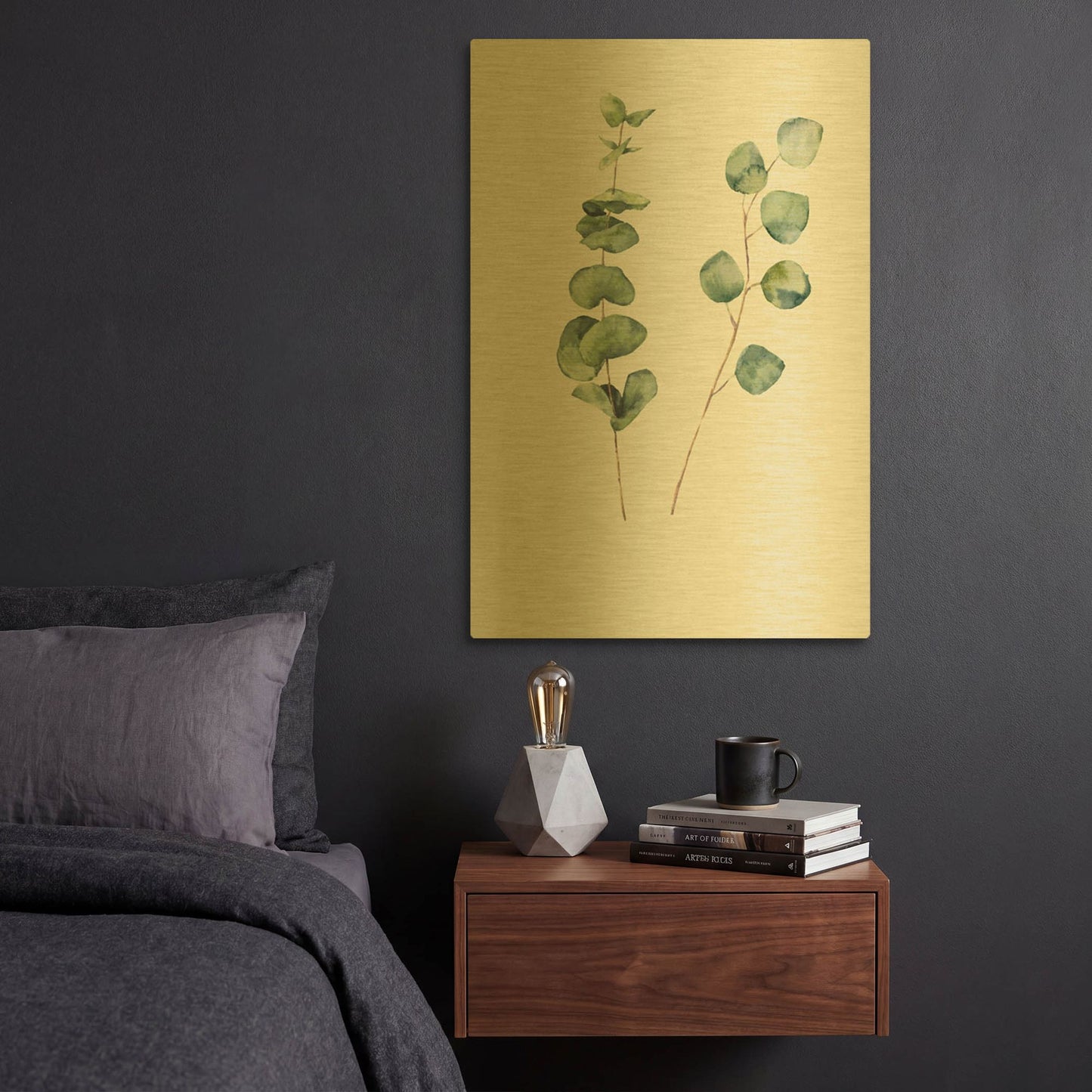 'Botanical I' By Incado Gold Metal Wall Art
