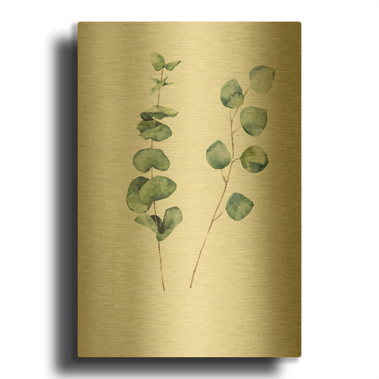 'Botanical I' By Incado Gold Metal Wall Art