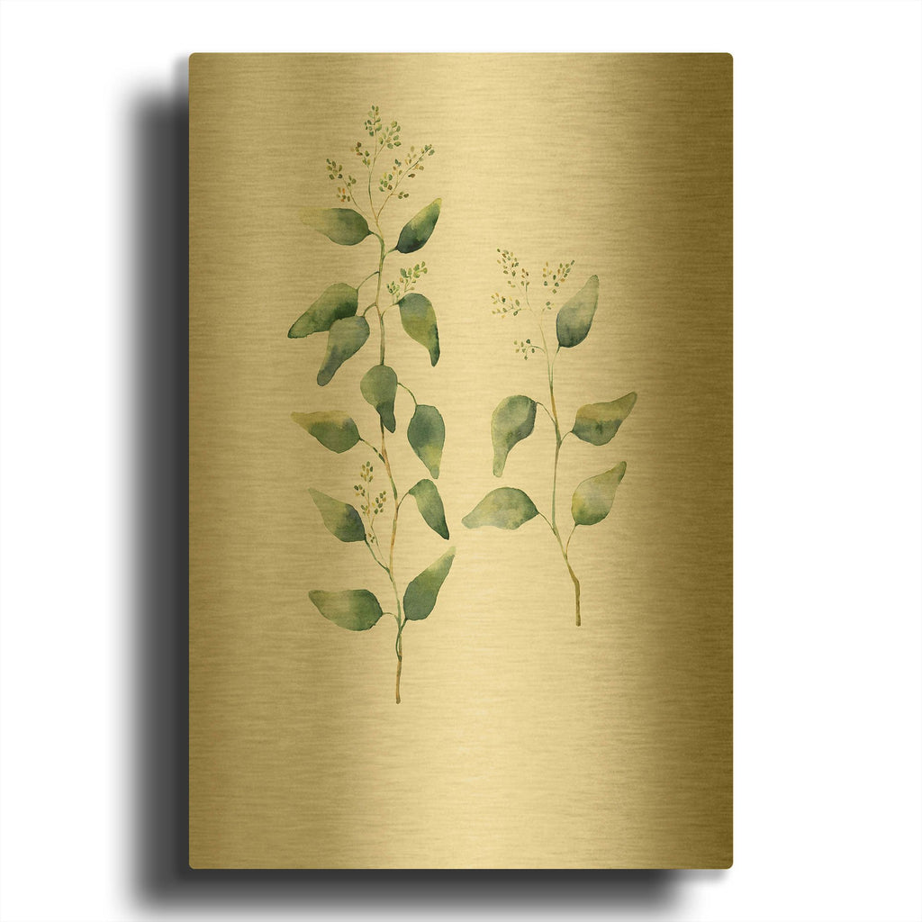 'Botanical II' By Incado Gold Metal Wall Art