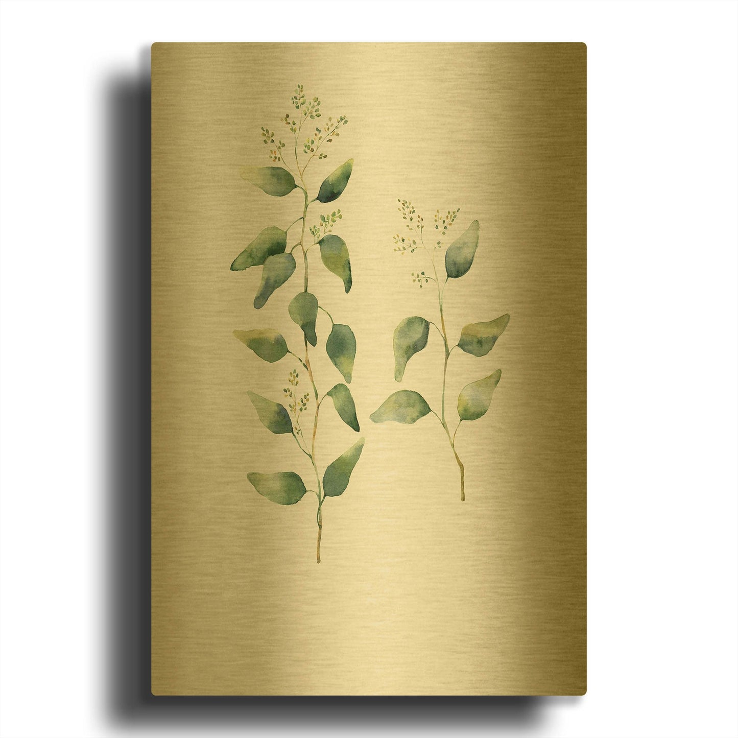 'Botanical II' By Incado Gold Metal Wall Art