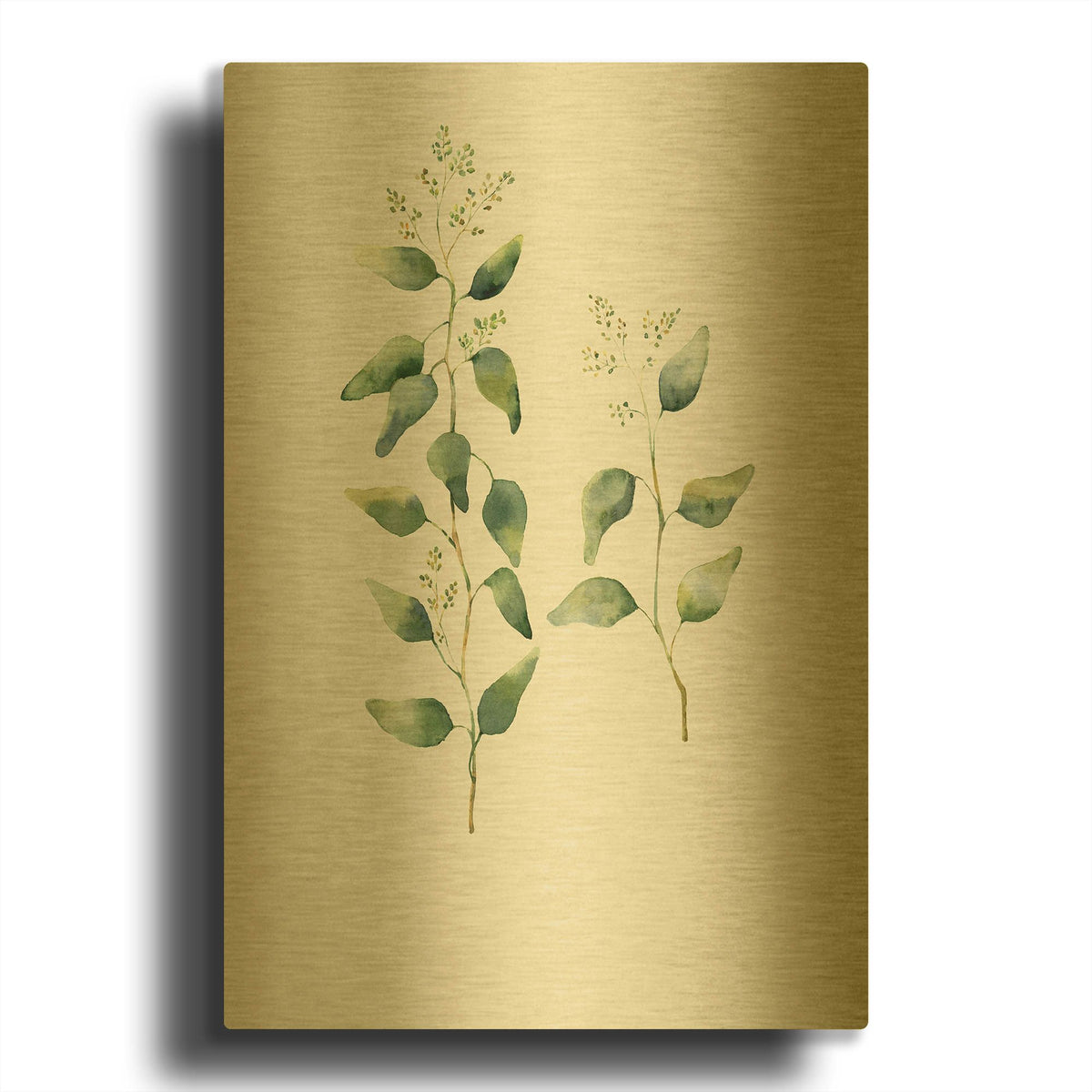 'Botanical II' By Incado Gold Metal Wall Art