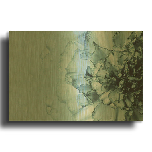 'Close Up Flower' By Incado Gold Metal Wall Art