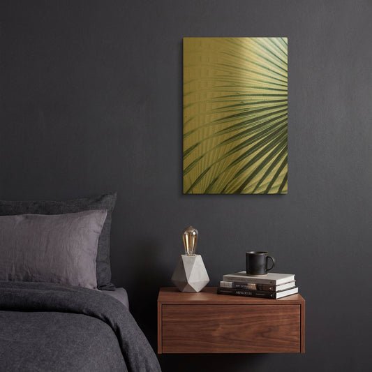 'Close Up II' By Incado Gold Metal Wall Art