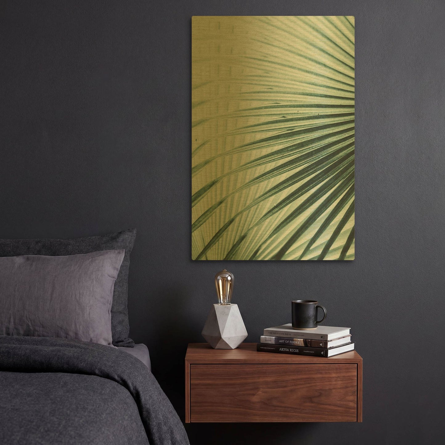 'Close Up II' By Incado Gold Metal Wall Art