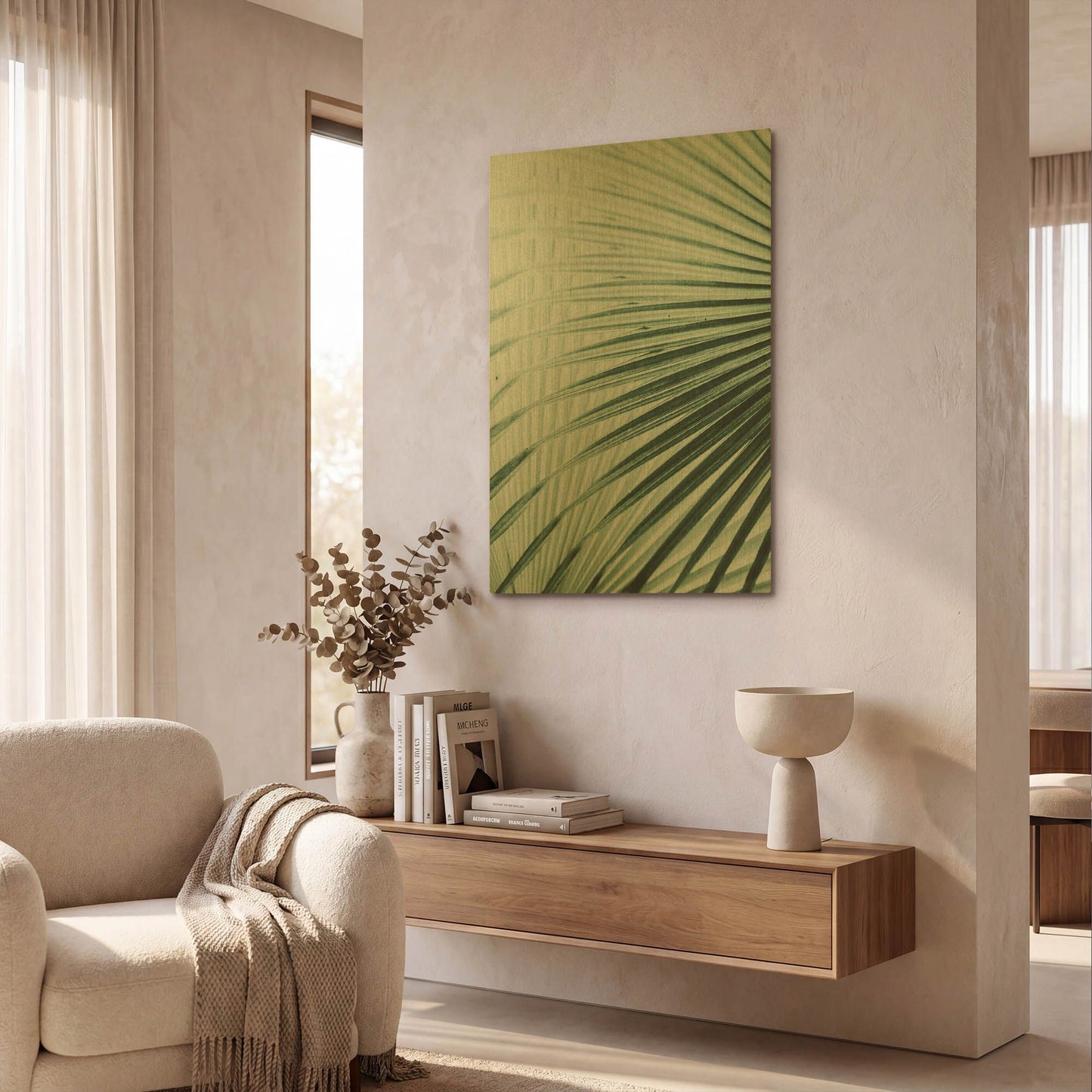'Close Up II' By Incado Gold Metal Wall Art