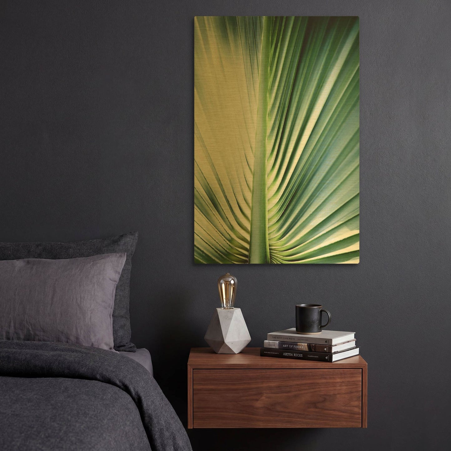 'Close Up III' By Incado Gold Metal Wall Art