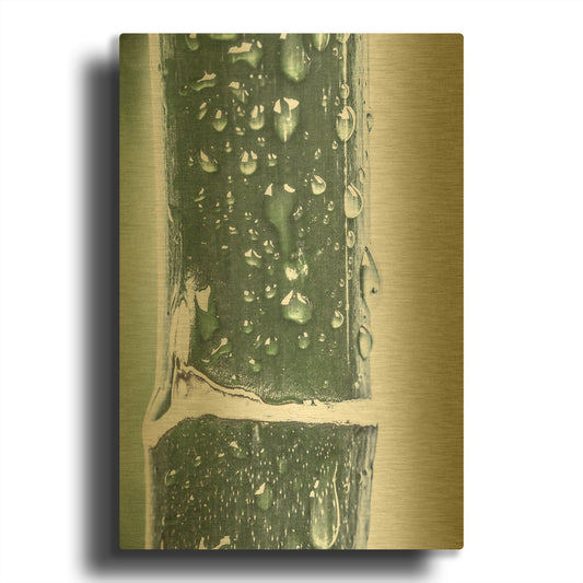 'Close Up V' By Incado Gold Metal Wall Art
