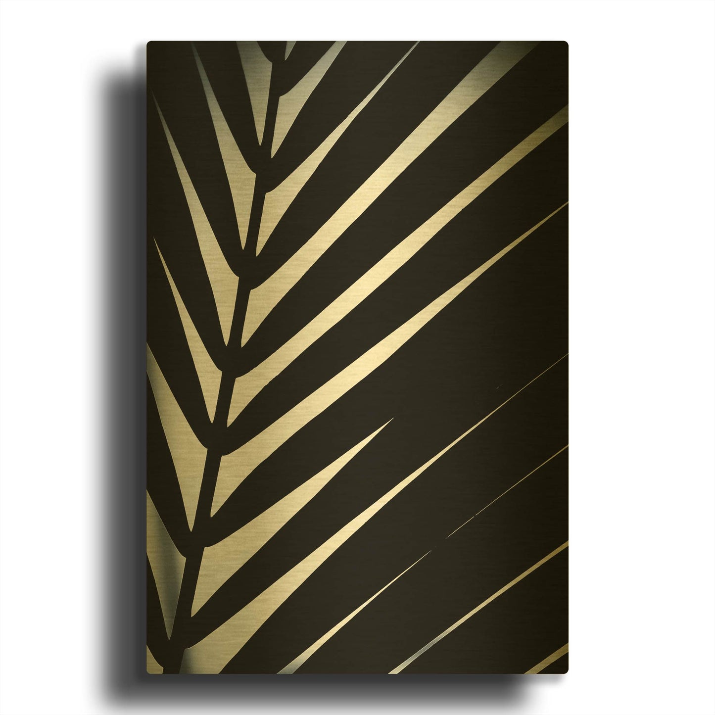 'Close Up VI' By Incado Gold Metal Wall Art