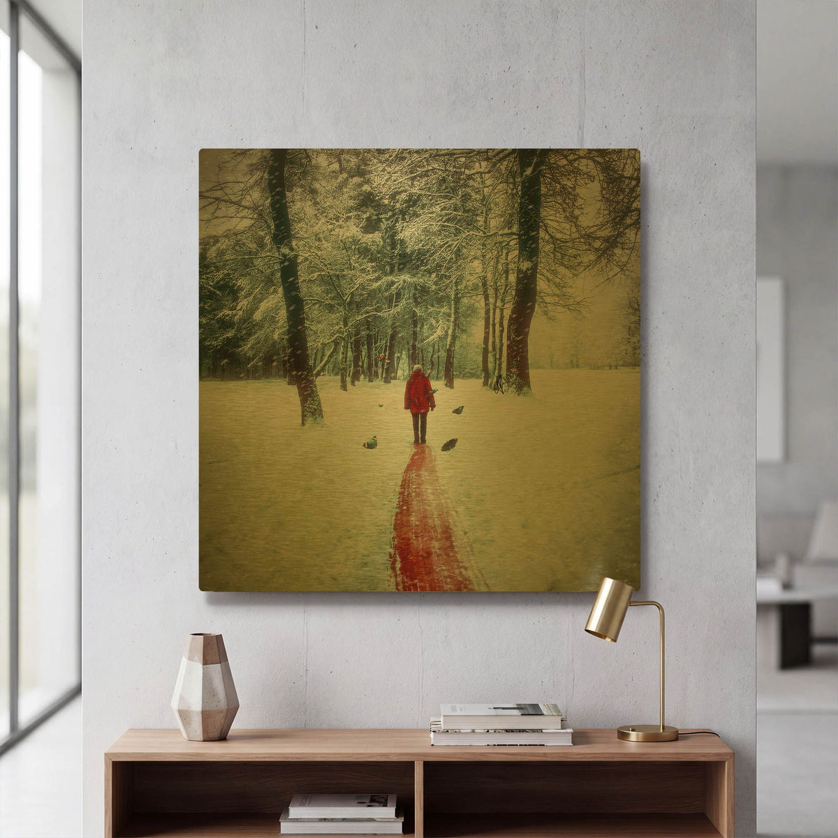 'Pure' By Mario Sanchez Nevado Gold Metal Wall Art