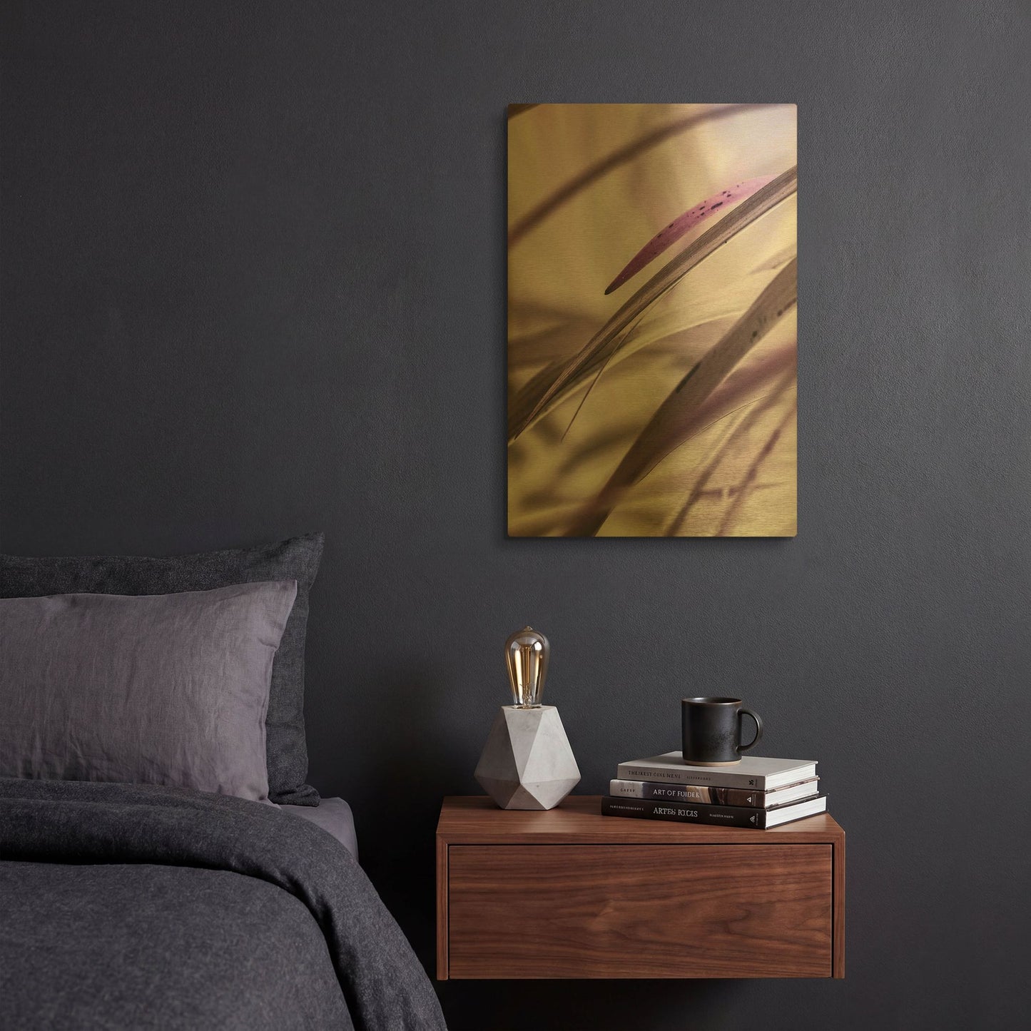 'Close Up XI' By Incado Gold Metal Wall Art