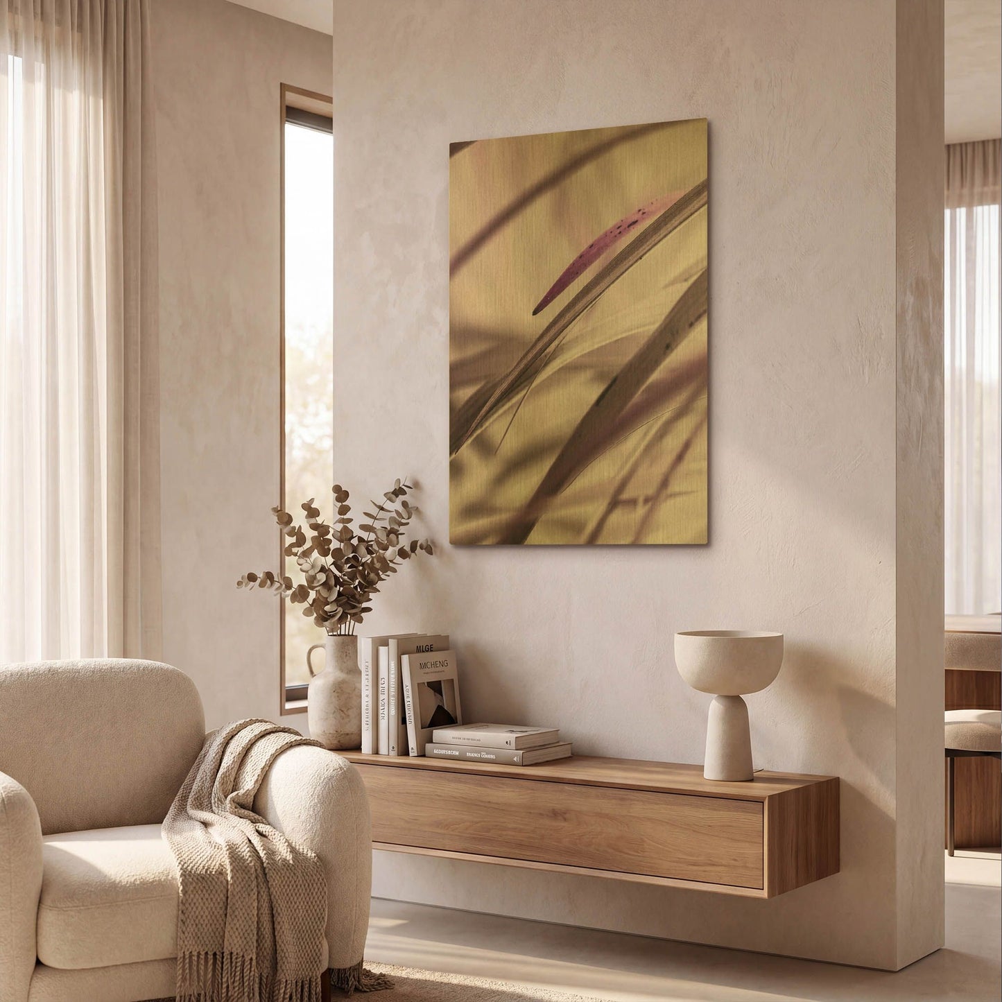 'Close Up XI' By Incado Gold Metal Wall Art