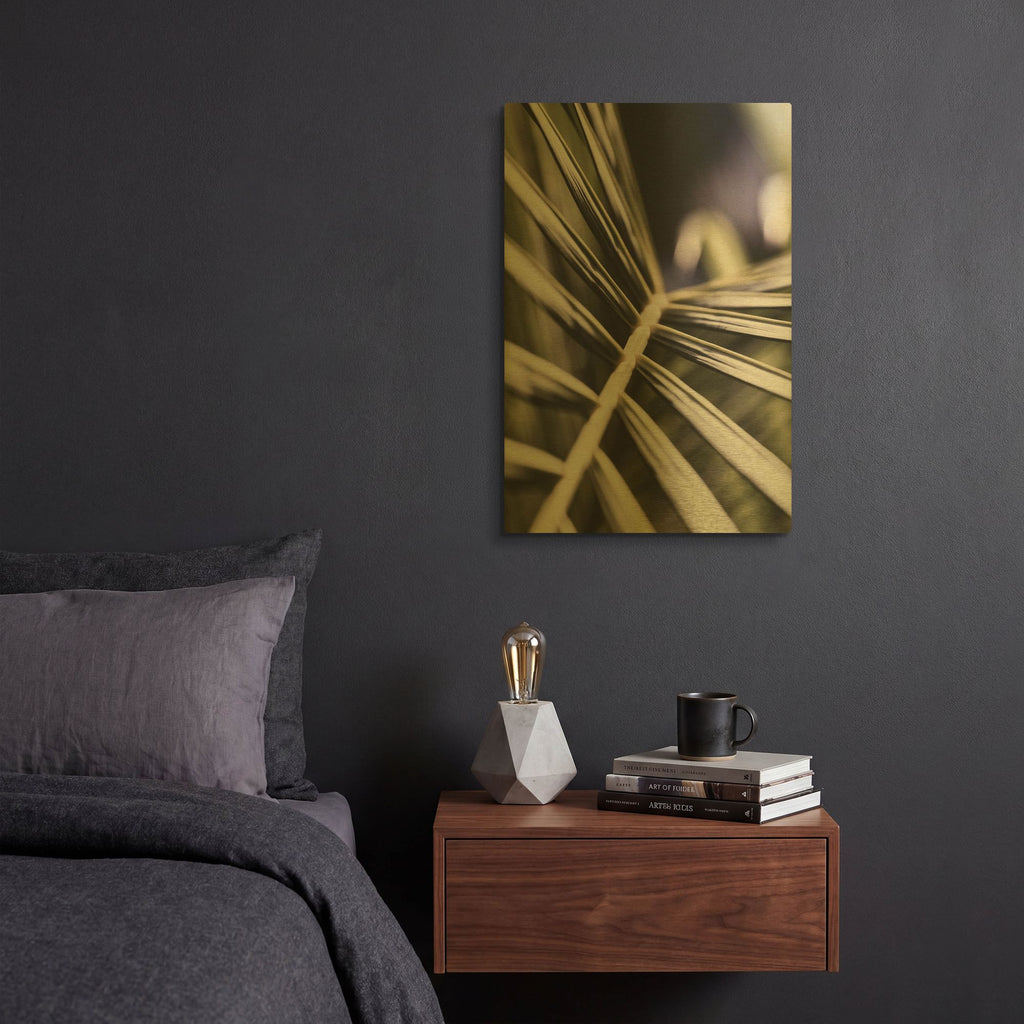 'Close Up XII' By Incado Gold Metal Wall Art