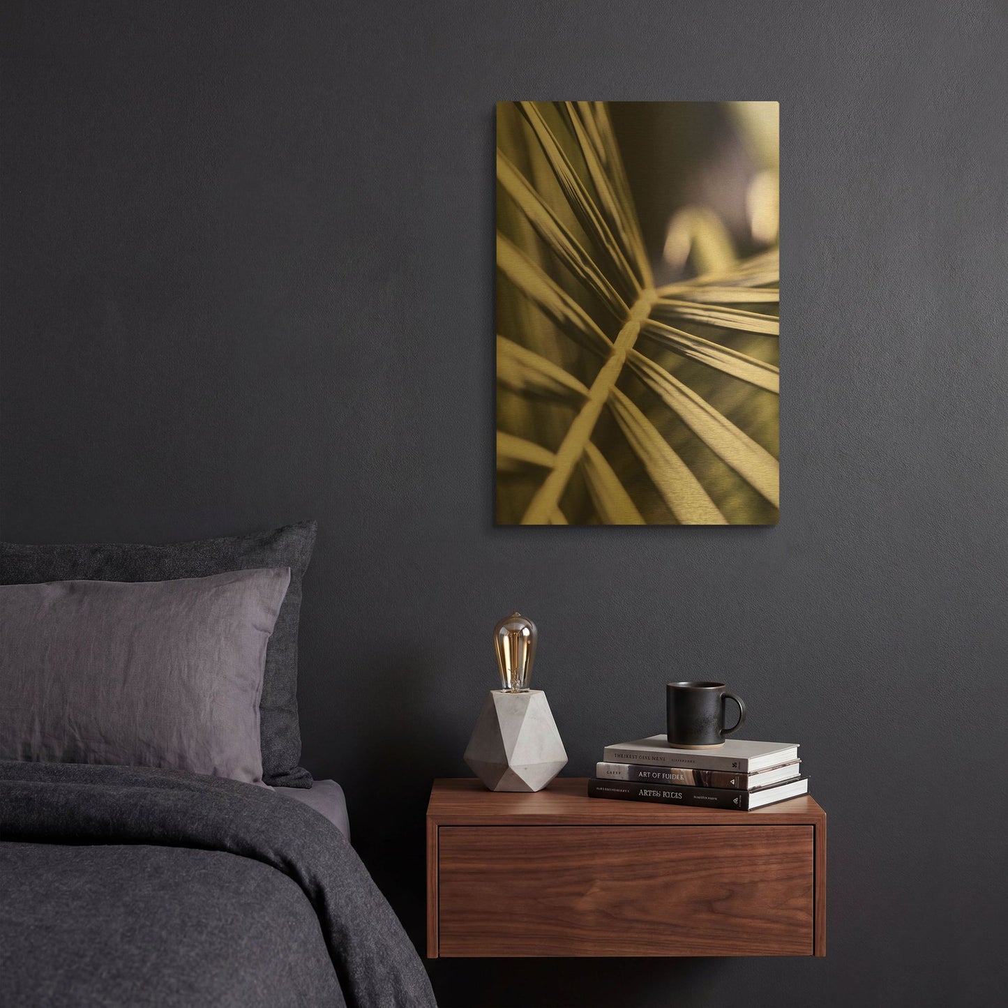 'Close Up XII' By Incado Gold Metal Wall Art