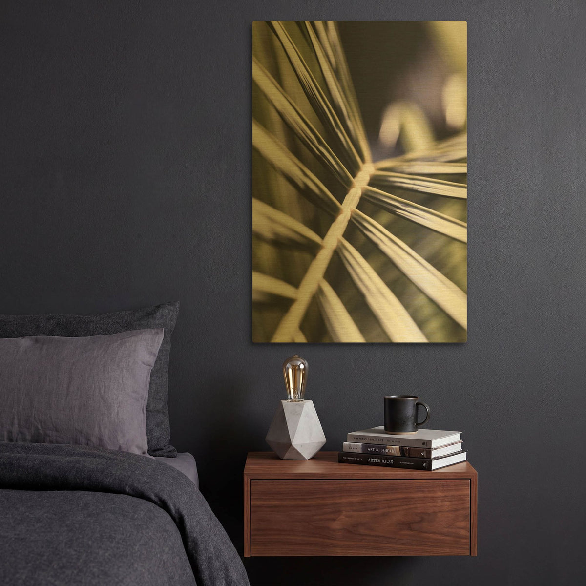 'Close Up XII' By Incado Gold Metal Wall Art