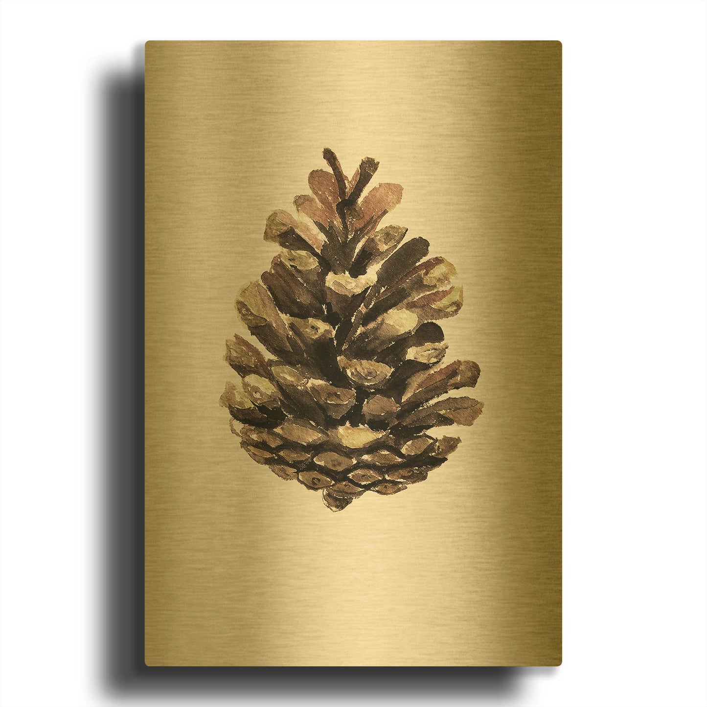 'Cone' By Incado Gold Metal Wall Art