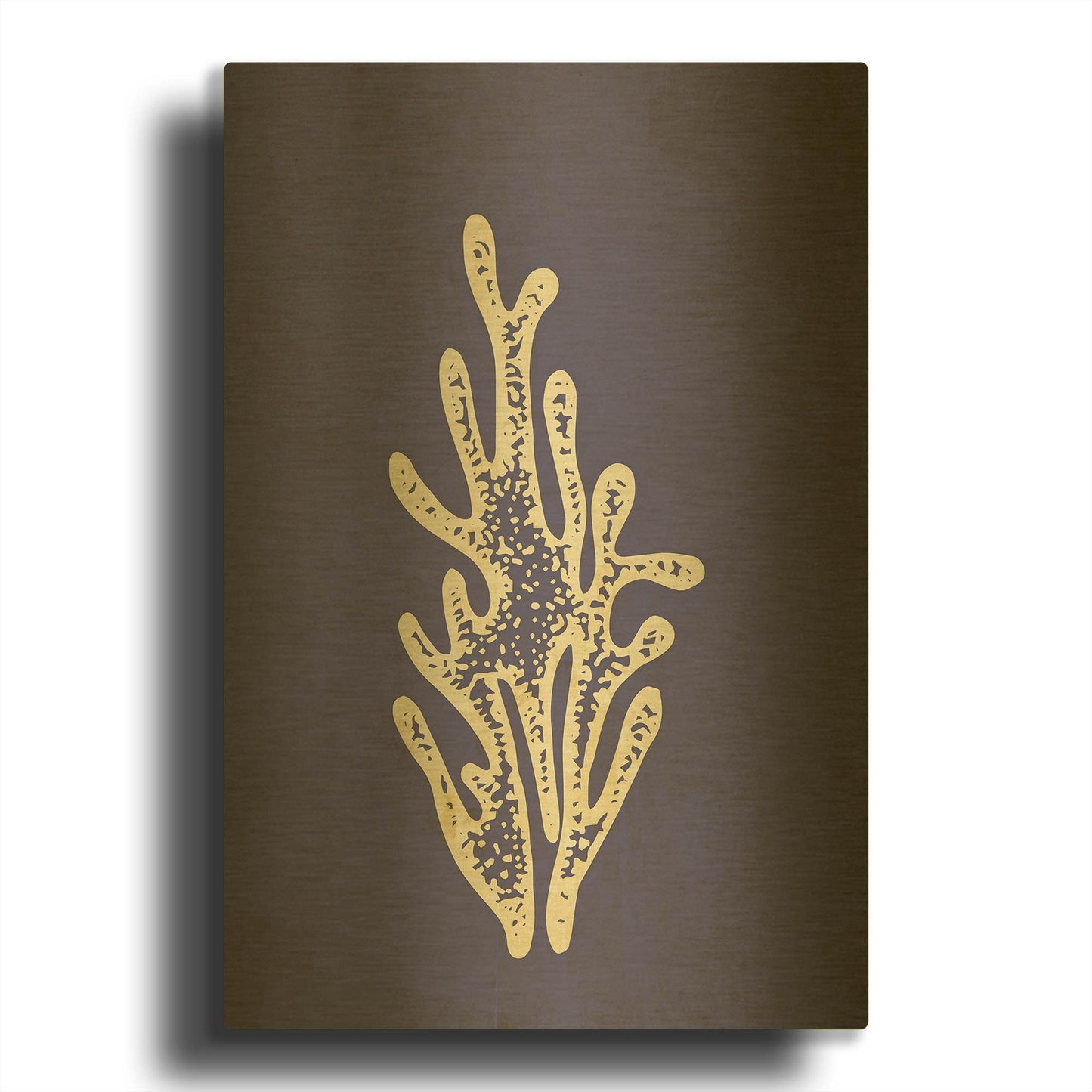 'Coral' By Incado Gold Metal Wall Art