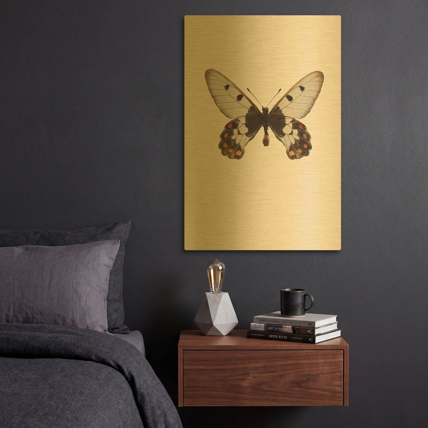 'Cressida Cressida' By Incado Gold Metal Wall Art