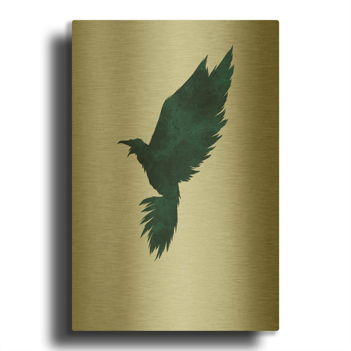 'Crow' By Incado Gold Metal Wall Art