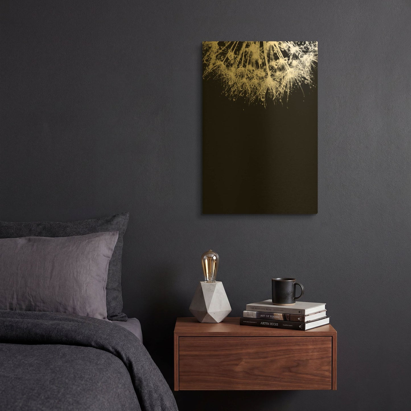 'Crystal II' By Incado Gold Metal Wall Art