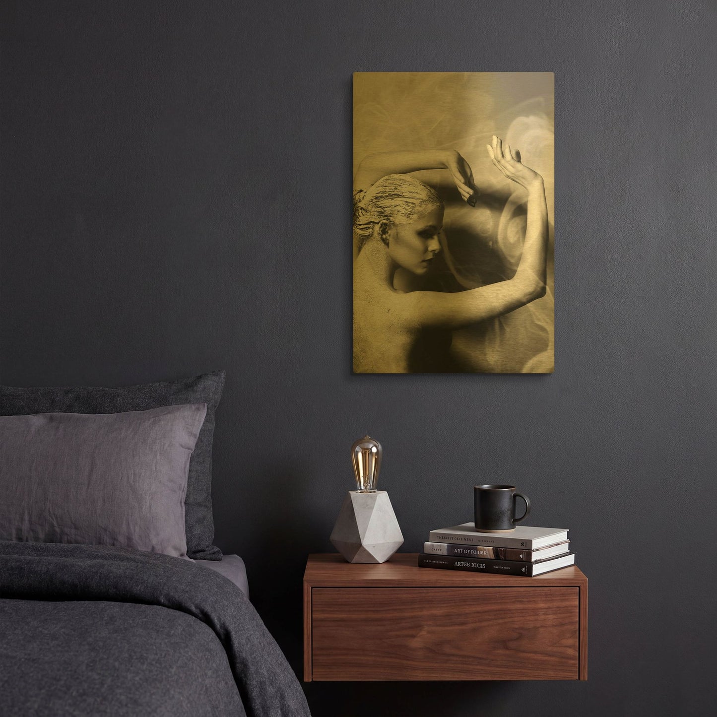 'Dancer Statue' By Incado Gold Metal Wall Art