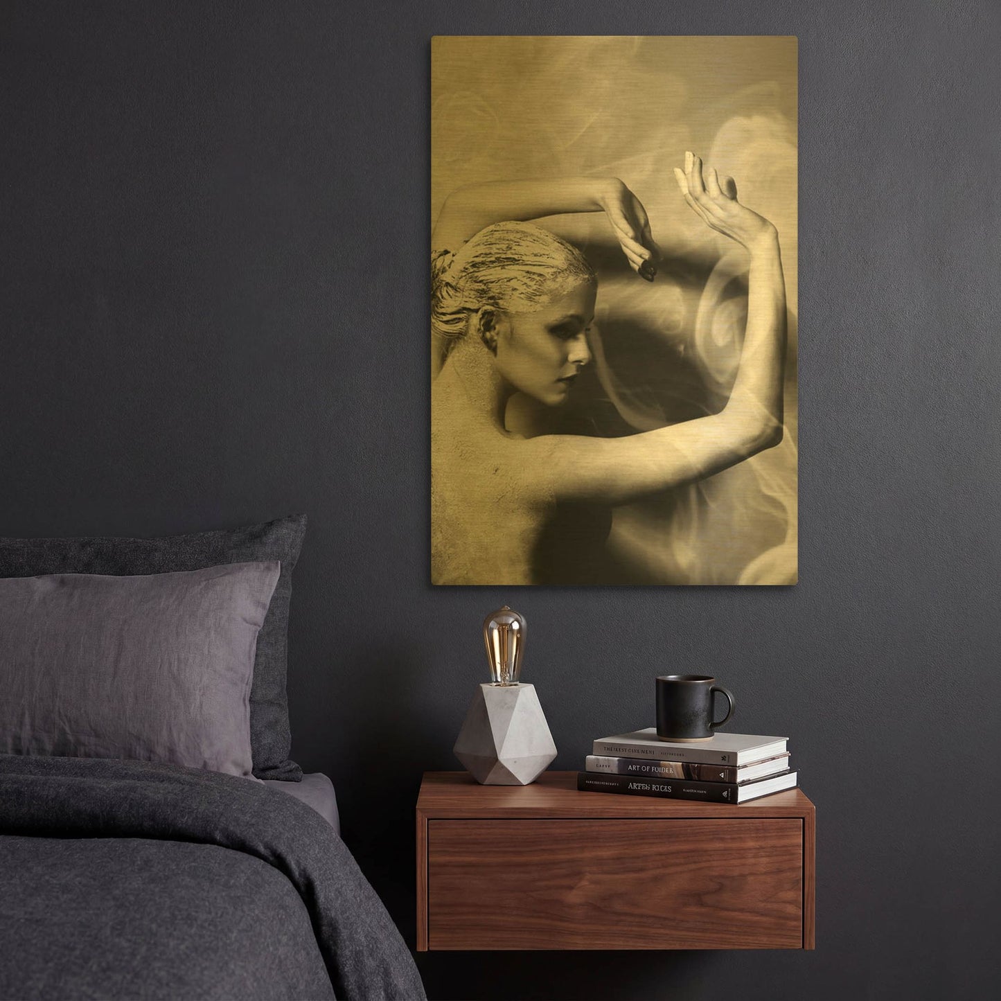'Dancer Statue' By Incado Gold Metal Wall Art