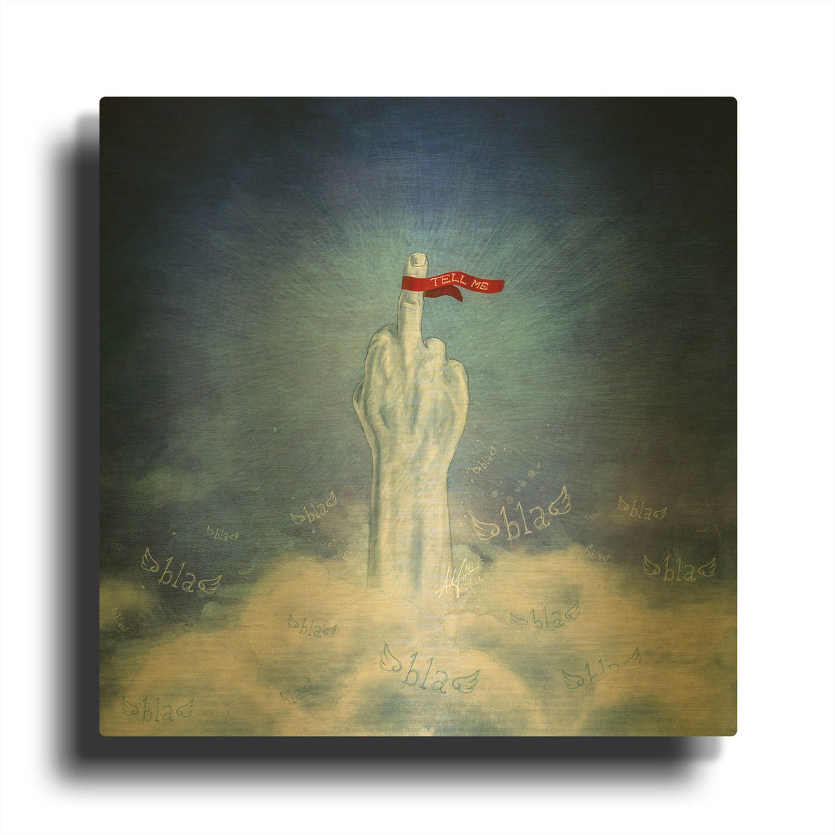 'Babel' By Mario Sanchez Nevado Gold Metal Wall Art