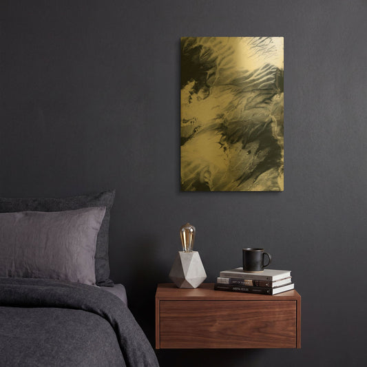'Dark Clouds' By Incado Gold Metal Wall Art