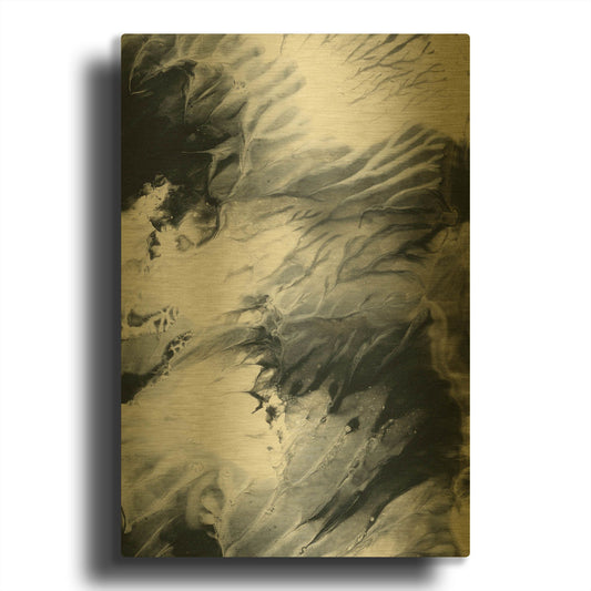 'Dark Clouds' By Incado Gold Metal Wall Art